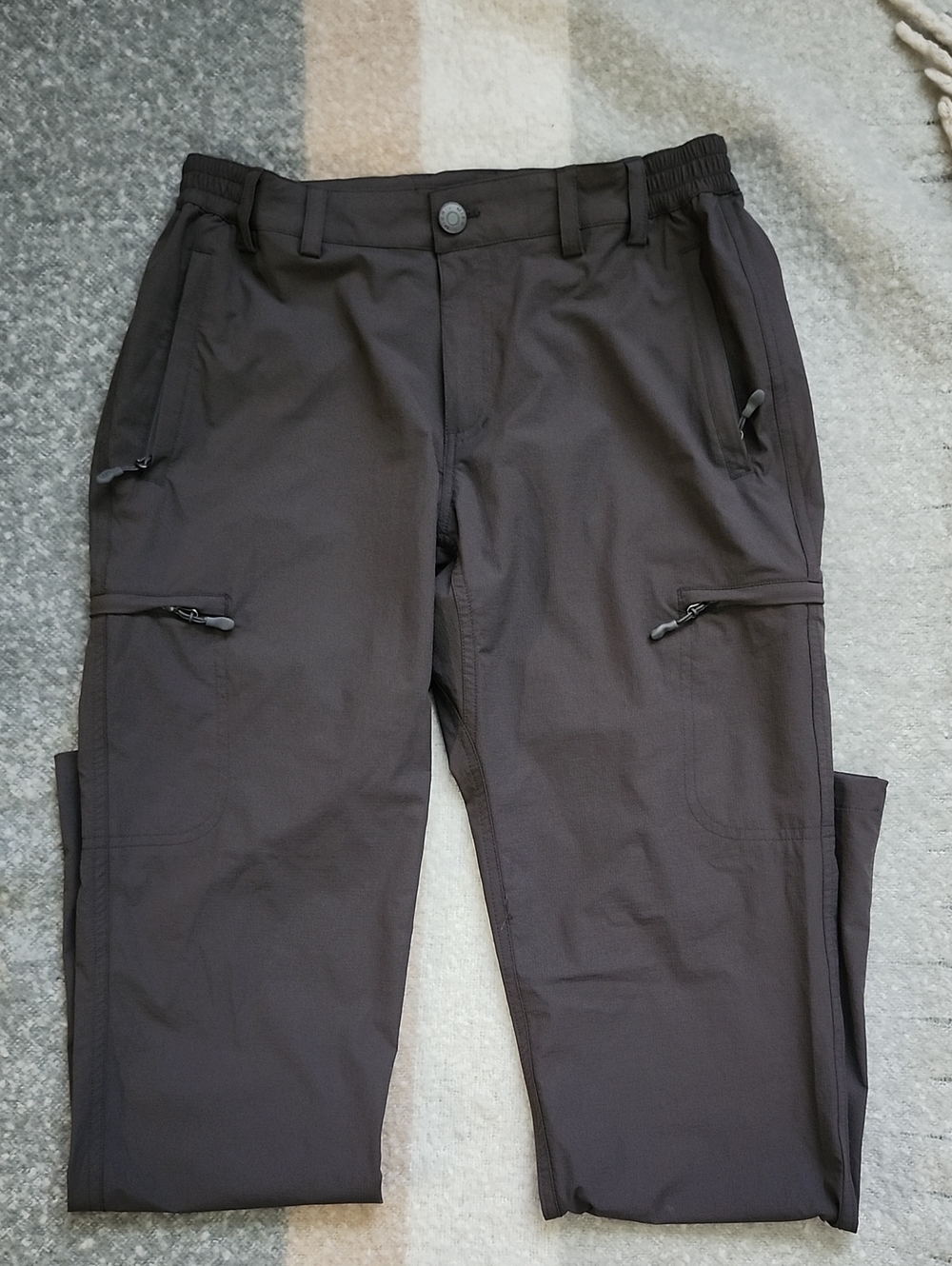 MIER Women's Quick Dry Cargo Hiking Pants Navy Blue Sz 8 Gorpcore Granola Girl